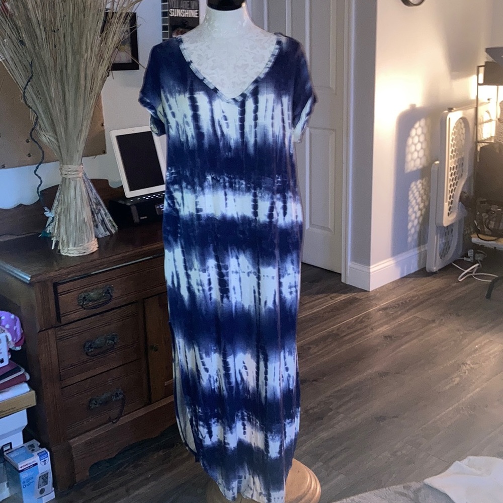 Long tie dye dress